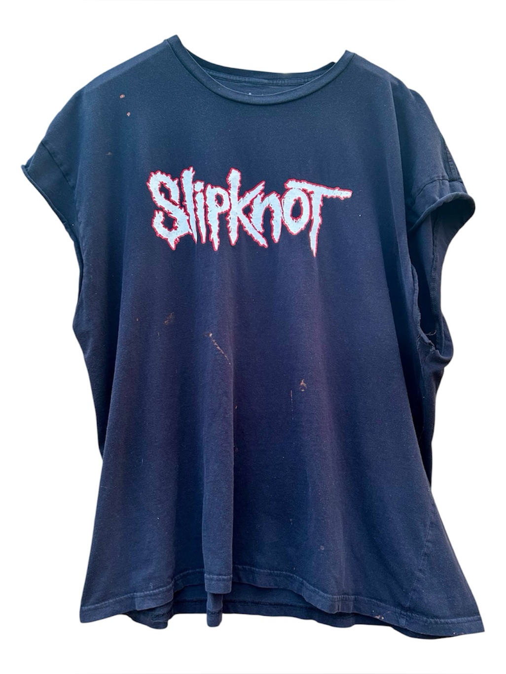90’s Y2k Slipnot Knot Tee Shirt Size Xxl Band Tie Dye Sleeveless